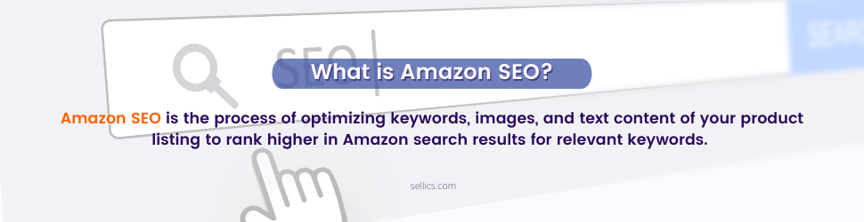 Amazon SEO is the process of optimizing keywords, images and text content of your product listing to rank higher in Amazon search results for relevant keywords.
